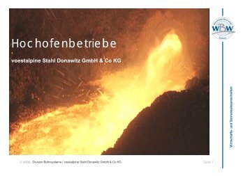 Hochofenbetriebe