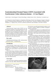 Gastrointestinal Stromal Tumor (GIST) Associated with ... - rjge.ro
