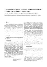 Ascites with Strongyloides Stercoralis in a Patient with Acute ...