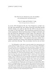 The Politics of Ephesians and the Empire - Journal of Greco-Roman ...