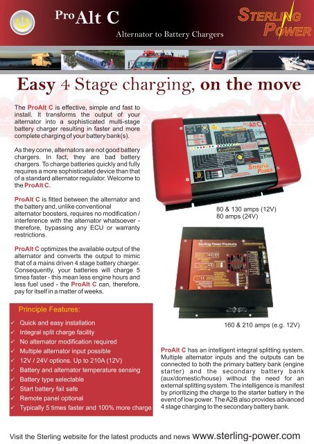 Pro Alt C - Sterling Power Products 
