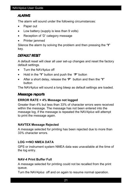 NAV4 Plus User Guide Issue 2 - ICS Electronics Limited