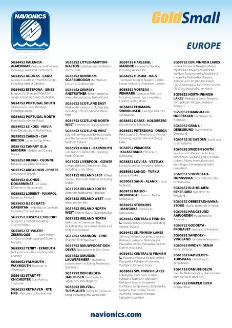 Navionics Catalog