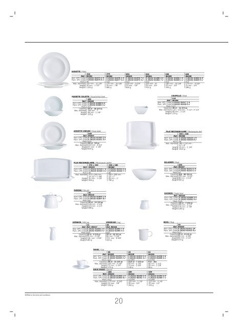 DINNERWARE ARCOROC 2007-2008 KATALOG