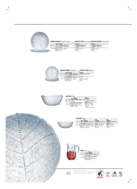 DINNERWARE ARCOROC 2007-2008 KATALOG