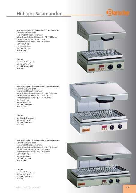 Katalog Bartscher