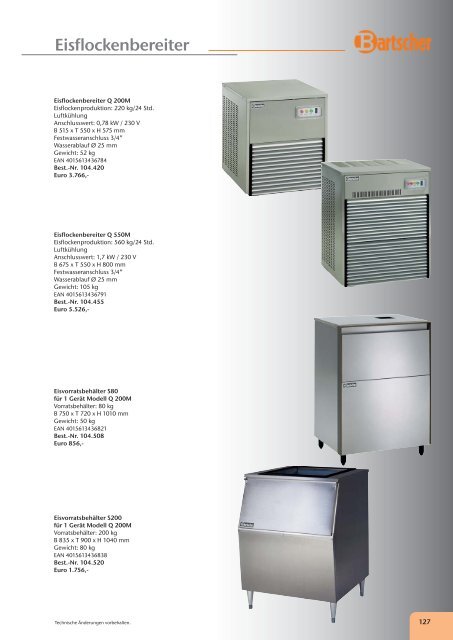 Katalog Bartscher