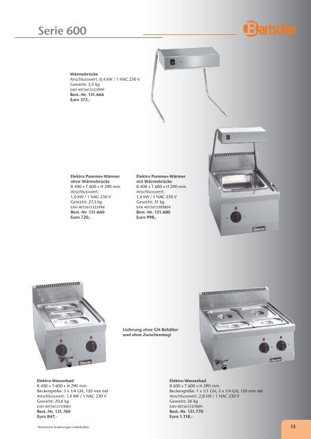 Katalog Bartscher