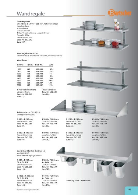 Katalog Bartscher