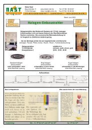 Halogen-Einbaustrahler - Dieter Nast