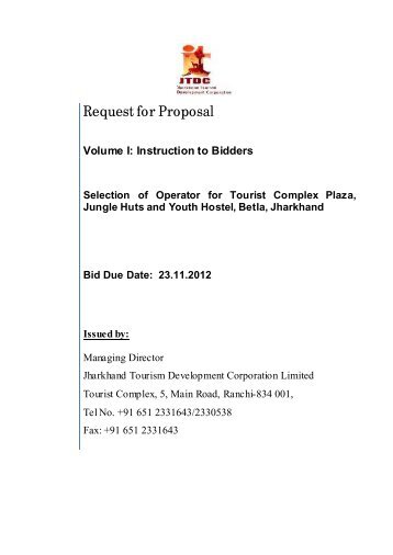 Request for Proposal - Jharkhand