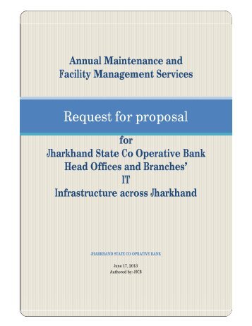 Request for proposal - Jharkhand
