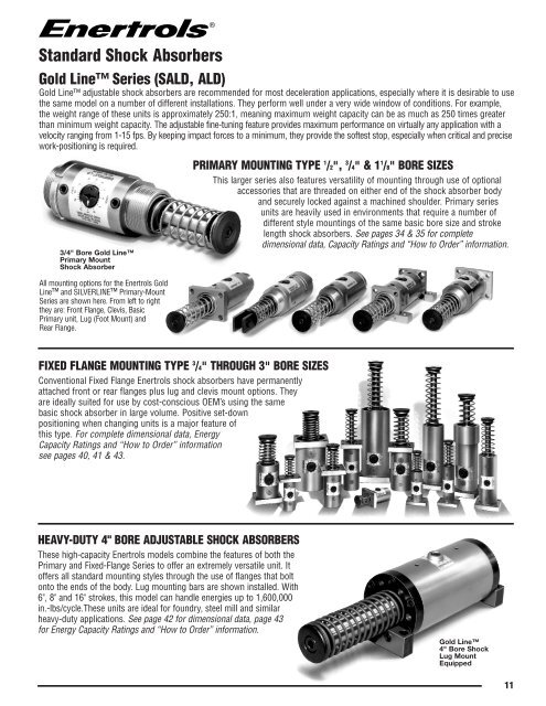 Standard Shock Absorbers