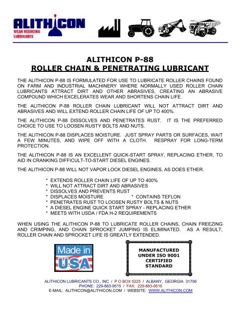 alithicon “fleet” synthetic enclosed gear and transmission lubricants