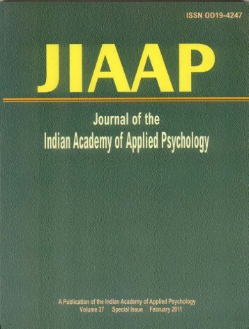 JIAAP_37_Sp Issue.pmd - Journal of the Indian Academy of Applied ...