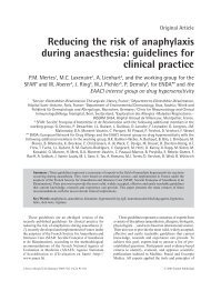 Reducing the risk of anaphylaxis during ... - ResearchGate