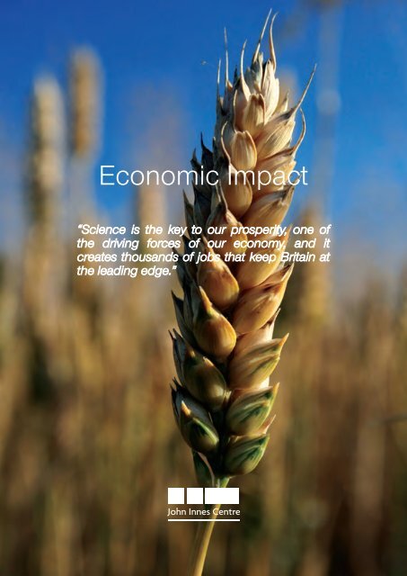 Economic Impact brochure - John Innes Centre