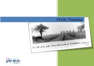 1910s Timeline - John Innes Centre