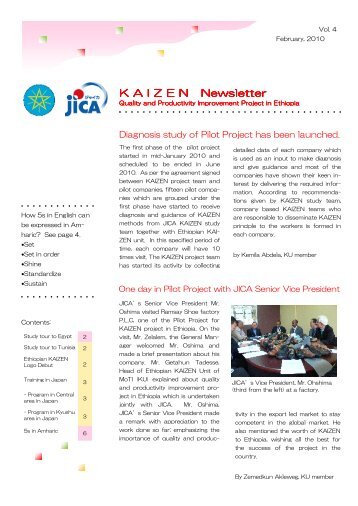 K A I Z E N   Newsletter - JICA