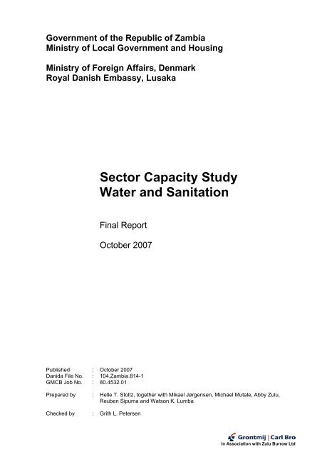 Capacity Study Zambia Report - Final - JICA