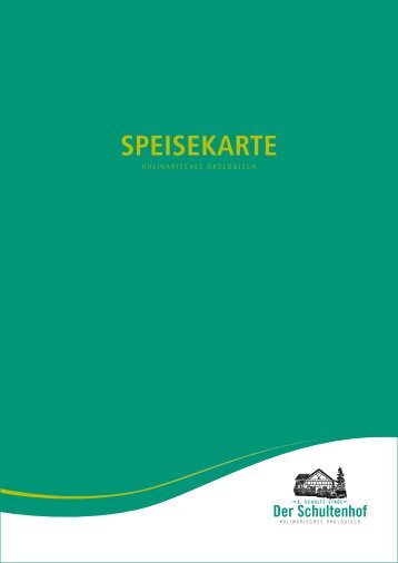 Speisekarte - Der Schultenhof