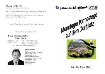 14.-16. Mai 2011 - SV Menningen