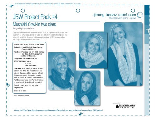 Download A Pdf Copy Of Plymouth Mushishi Cowl Free Knitting