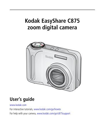 Kodak EasyShare C875 zoom digital camera