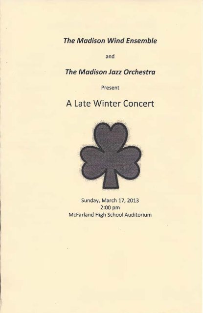 A Late Winter Concert - Jim Skaleski
