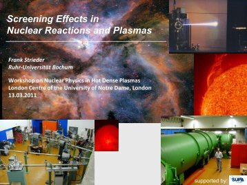 Screening affects in nuclear reactions and