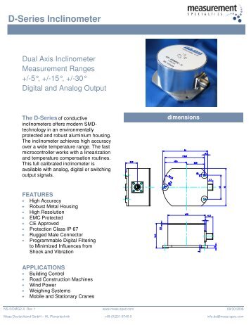 D-Series Inclinometer - JIN ZON