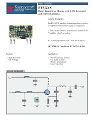 data sheets - Telecontrolli