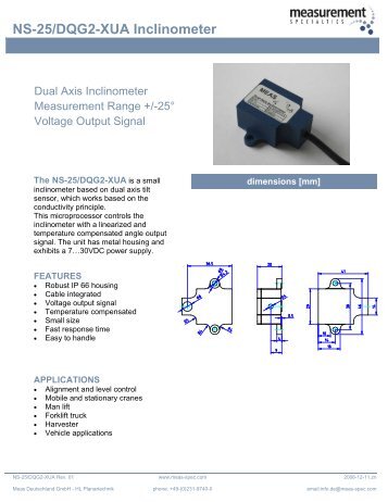 NS-25/DQG2-XUA Inclinometer - JIN ZON