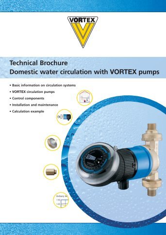 Technical Brochure Domestic water circulation with VORTEX pumps