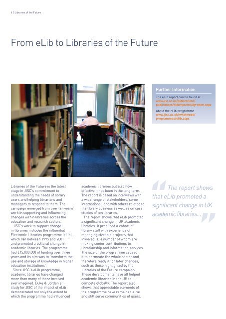 Libraries of the Future brochure - Jisc