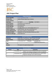 Download Project Plan (PDF) - Jisc