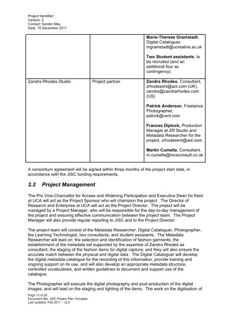 Download Project Plan (PDF) - Jisc