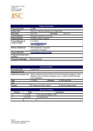 LLiDA Project Plan - Jisc