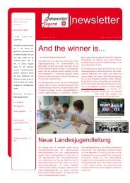 Newsletter JJ BW 09/2009 (pdf) - Johanniter-Jugend in Baden ...