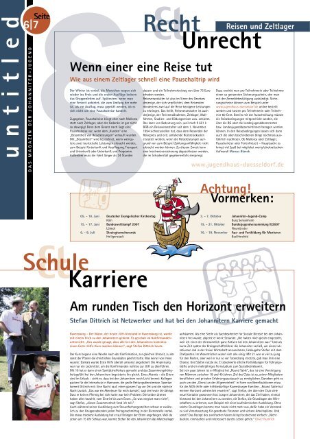 Magazin Untitled 1/2007 (pdf) - Johanniter-Jugend in Baden ...