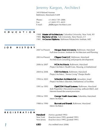 2008 Resume.pmd - J. Kargon