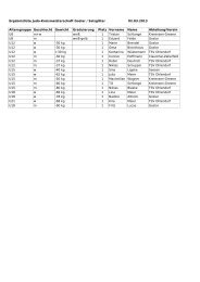 Ergebnisliste Judo-Kreismeisterschaft Goslar / Salzgitter 02.03.2013 ...