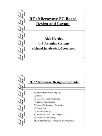 RF / Microwave PC Board Design and Layout