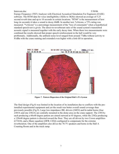 DESCRIPTION OF PA / INTERCOM SYSTEM - Jefferson Lab