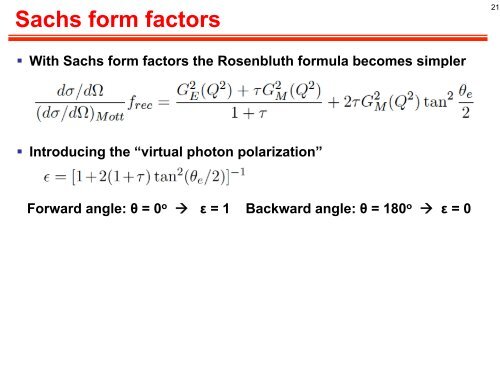 Form Factors with Electrons and Positrons - Jefferson Lab