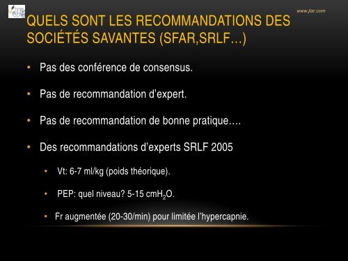 Indicateurs d'une bonne ventilation en anesthÃ©sie - JLAR