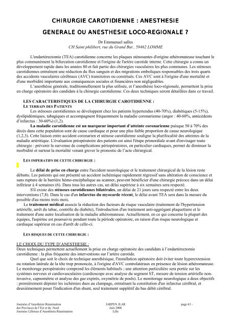 Le livret des communications - JLAR