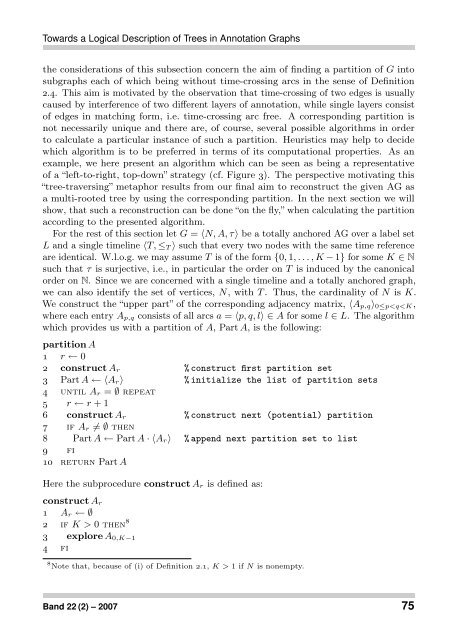 Towards a Logical Description of Trees in Annotation Graphs - JLCL