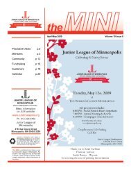 April/May 2009 - Junior League of Minneapolis