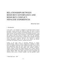 relationships between resource governance and resource conflict